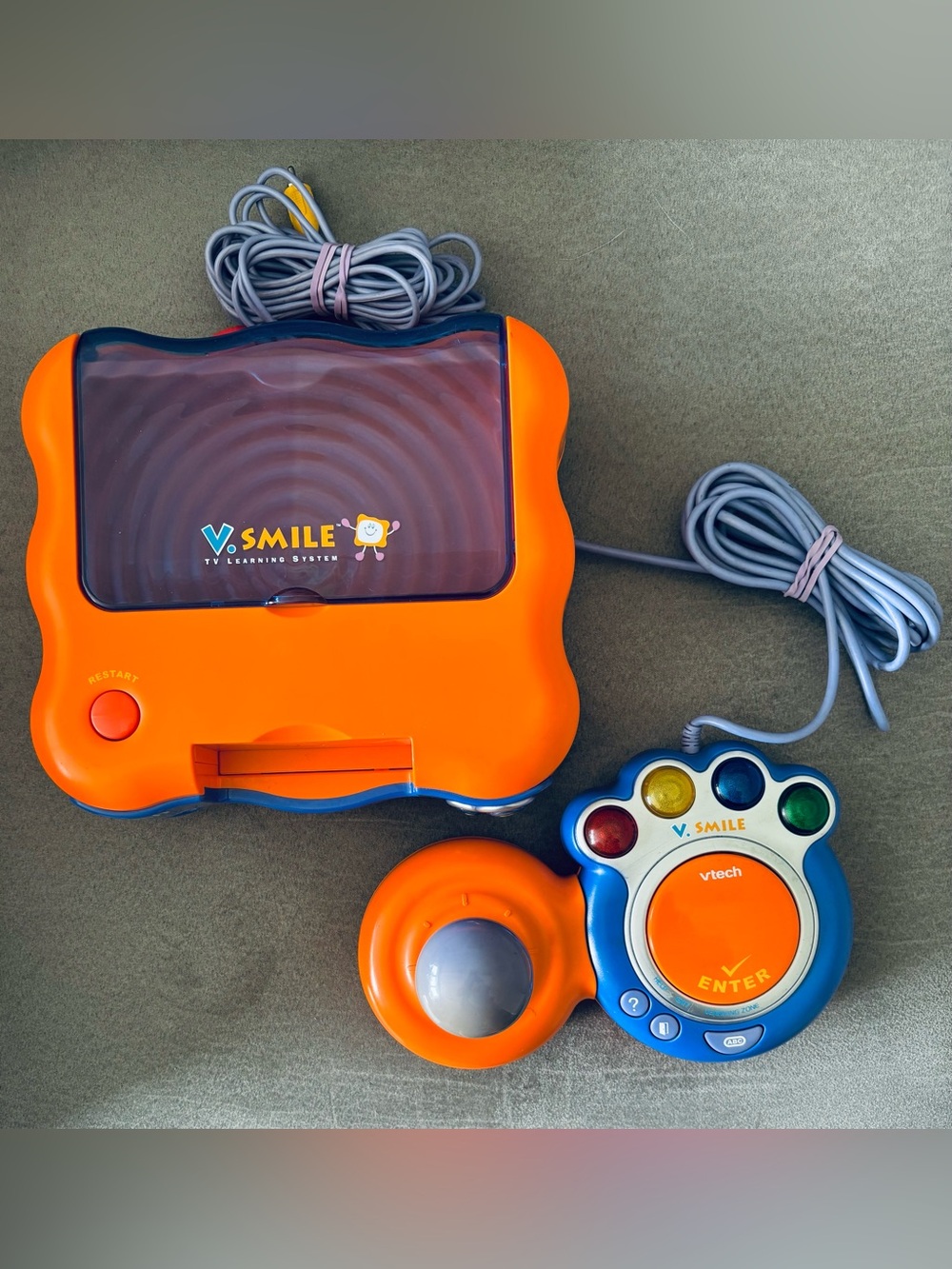 VTech V.Smile TV Learning System Console & Joystick Controller Tested No Games